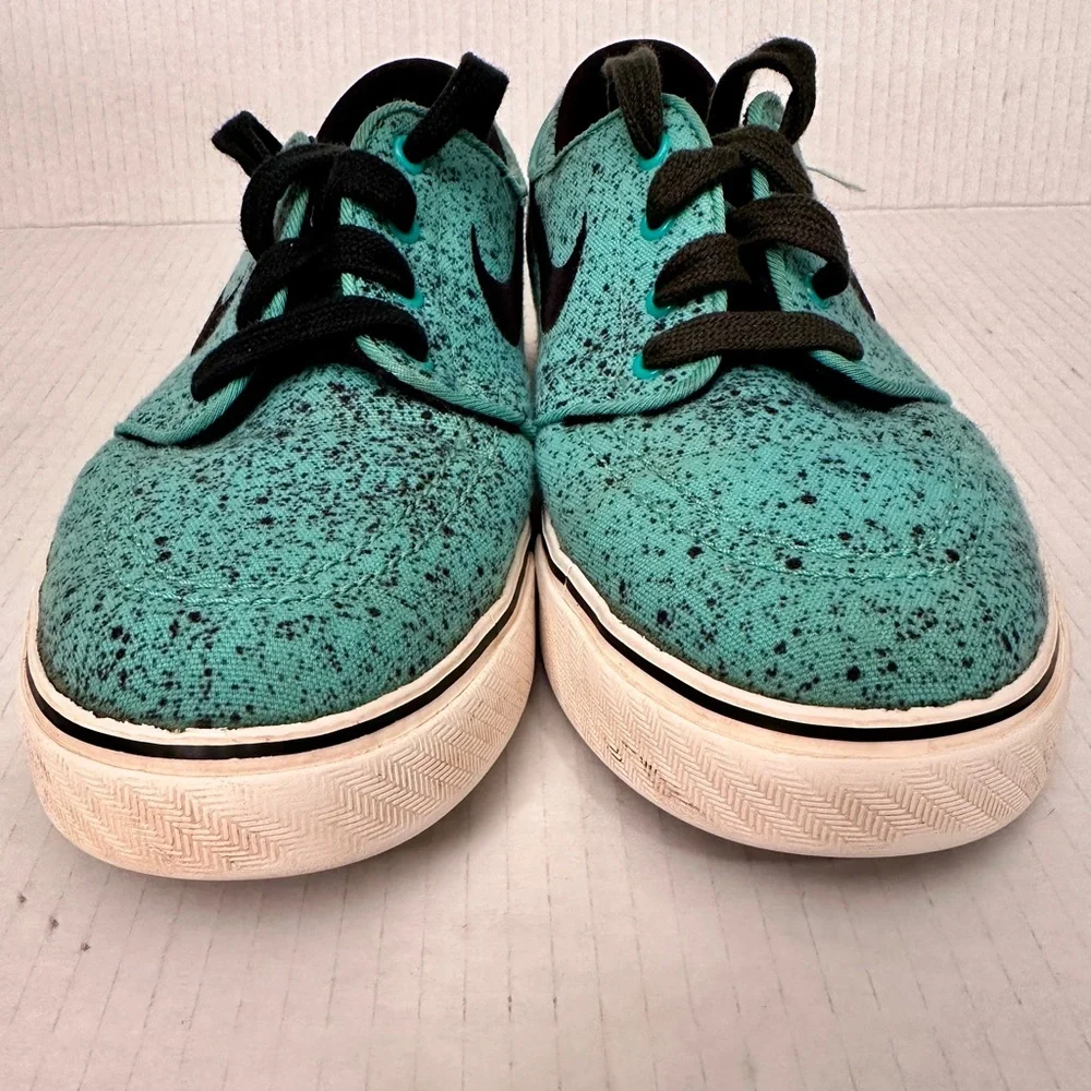 Nike SB Stefan Janoski Aqua Black Speckle Skate Shoes Youth 6Y Women’s 7.5
